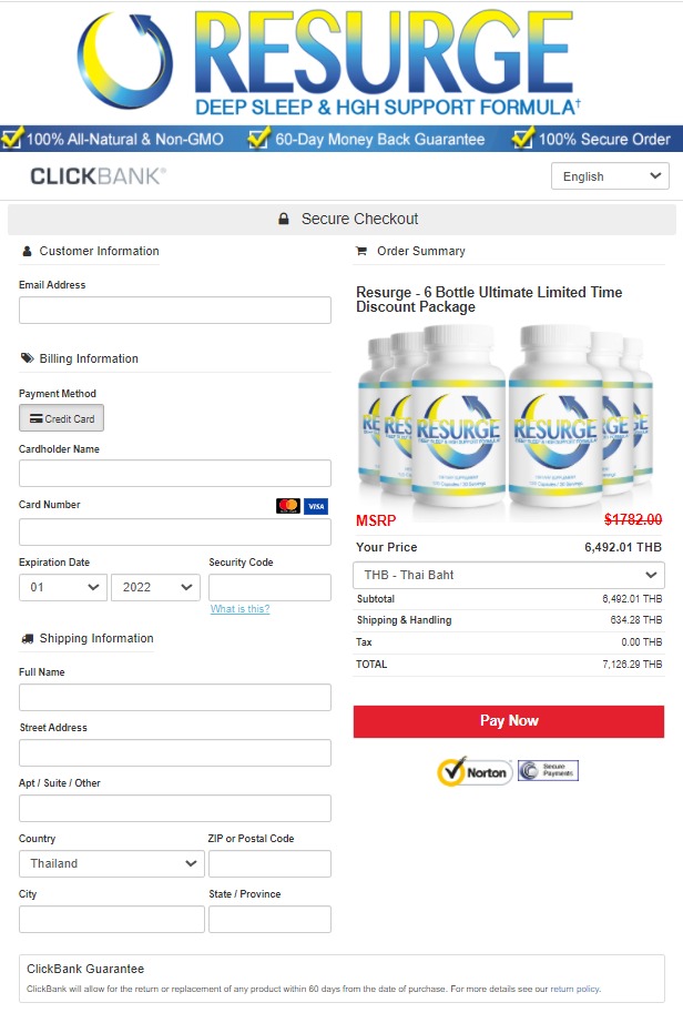 Resurge - Secure page order